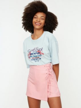 Overlap Panel Mini Skort Skirt