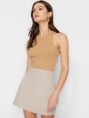 Pure Cotton Pencil Mini Skirt