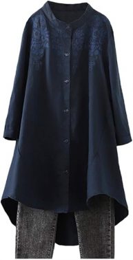 Minibee womens Embroidered Blouse Embroidered Blouse