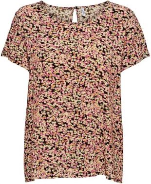 ONLY Women's ONLFIRST ONE LIFE SS AOP TOP NOOS WVN T-Shirt