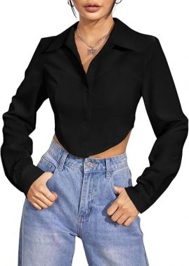 GRECIILOOKS Solid Regular Fit Long Tops Oversized Shirt for Women