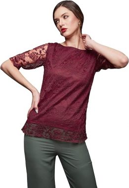 Miss Olive Women's Floral Slim Shirt